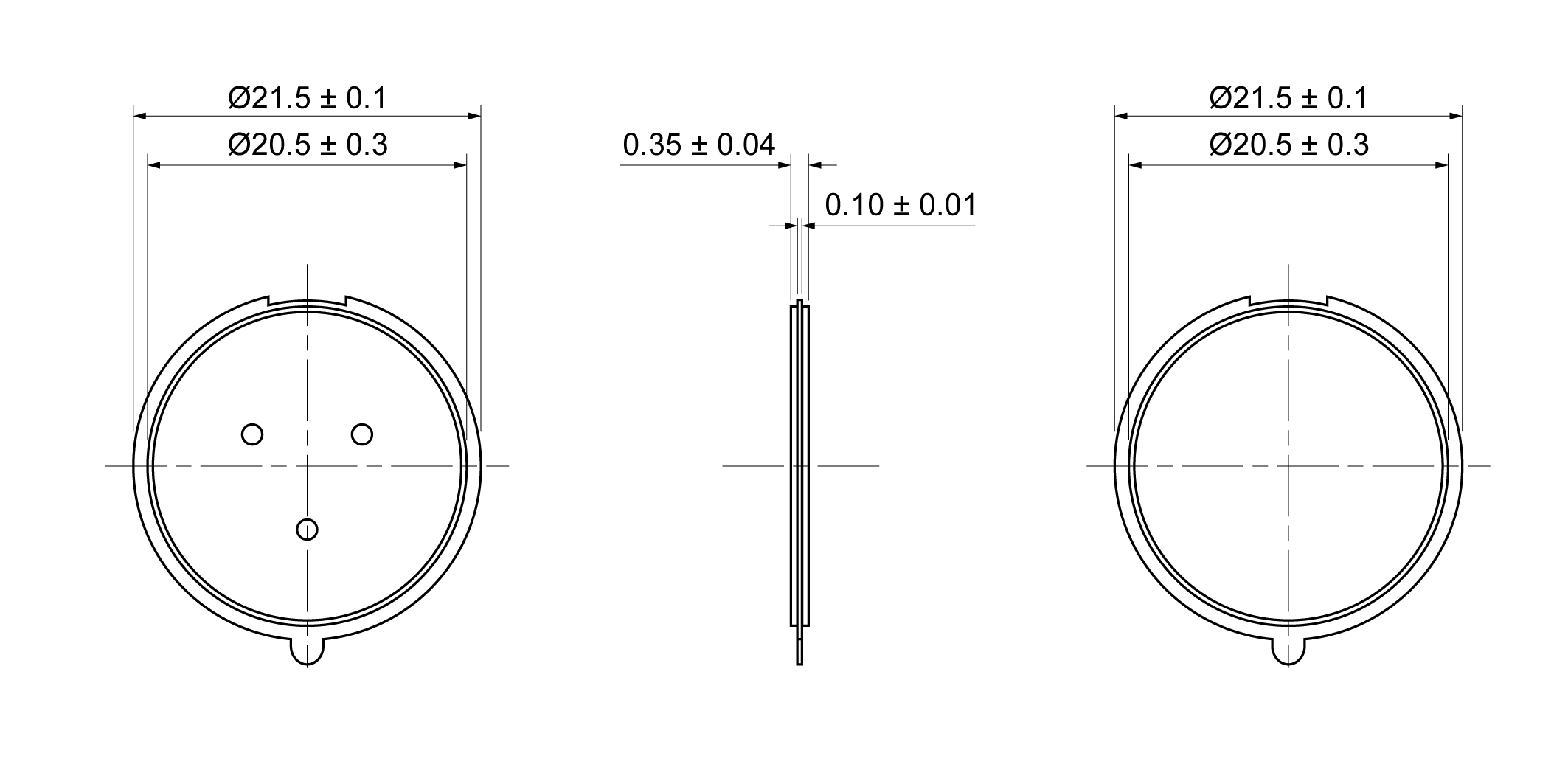 PDD215-0400B Mechanical Drawing